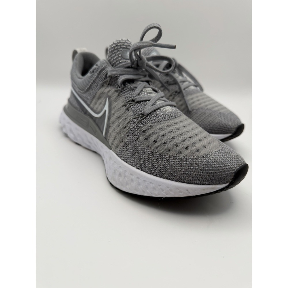 Nike React Infinity Run Flyknit 3 Gray White Women's Running Shoes Size 6